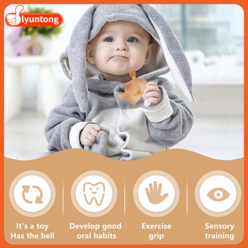 Đồ Chơi Gặm Nướu Hình Nấm Bằng Silicone Dành Cho Trẻ Nhỏ