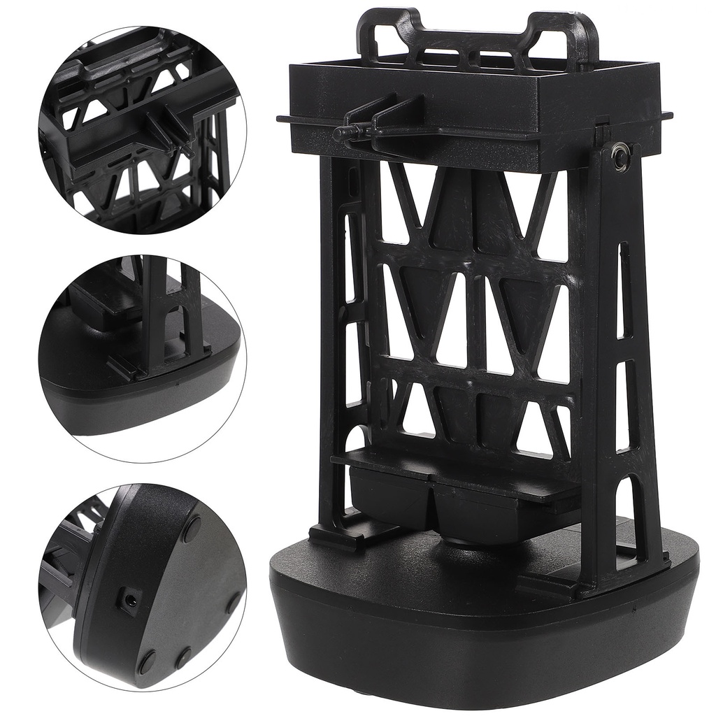 Dụng Cụ Xoay Bằng Nhựa Màu Đen 11x11cm Tự Định Hướng Cho Đồng Hồ Để Bàn