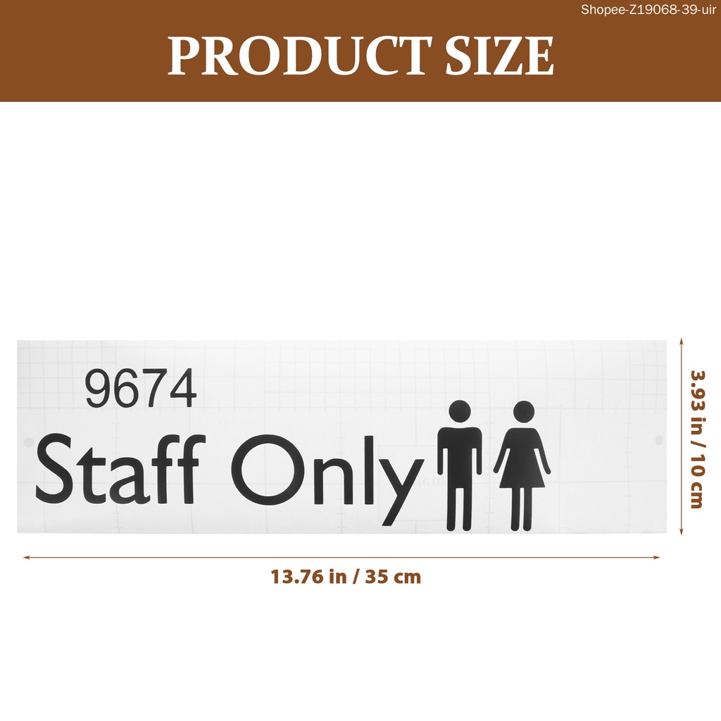 Miếng Dán Tường In Chữ Staffonly Dễ Thương Trang Trí Văn Phòng / Nhà Hàng