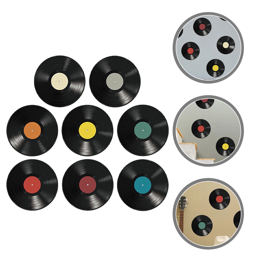 16 Đĩa CD Vinyl Pvc Trang Trí Buổi Dạ Tiệc Disco