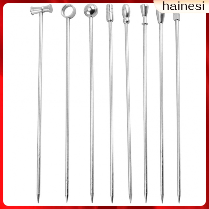 Set 8 Que Khuấy Bằng Thép Không Gỉ Làm Bánh Sandwich