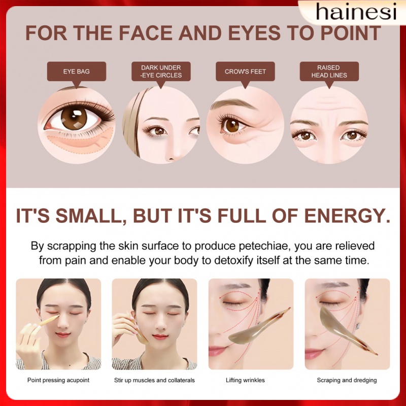 Tấm Cạo Mát Xa Mặt Bằng Sừng Ox Tiện Dụng