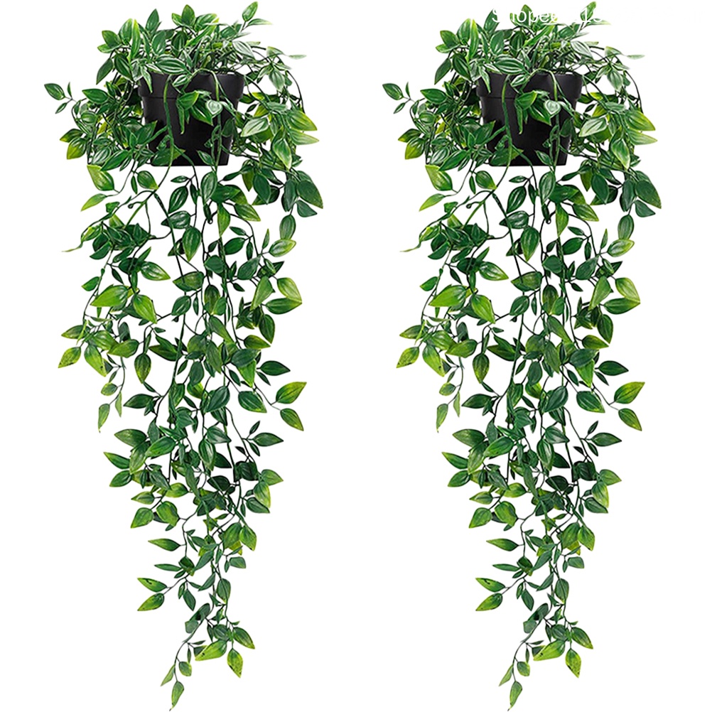 Set 2 Nhánh Lá Bạch Đàn Nhân Tạo Treo Trang Trí Trong Nhà