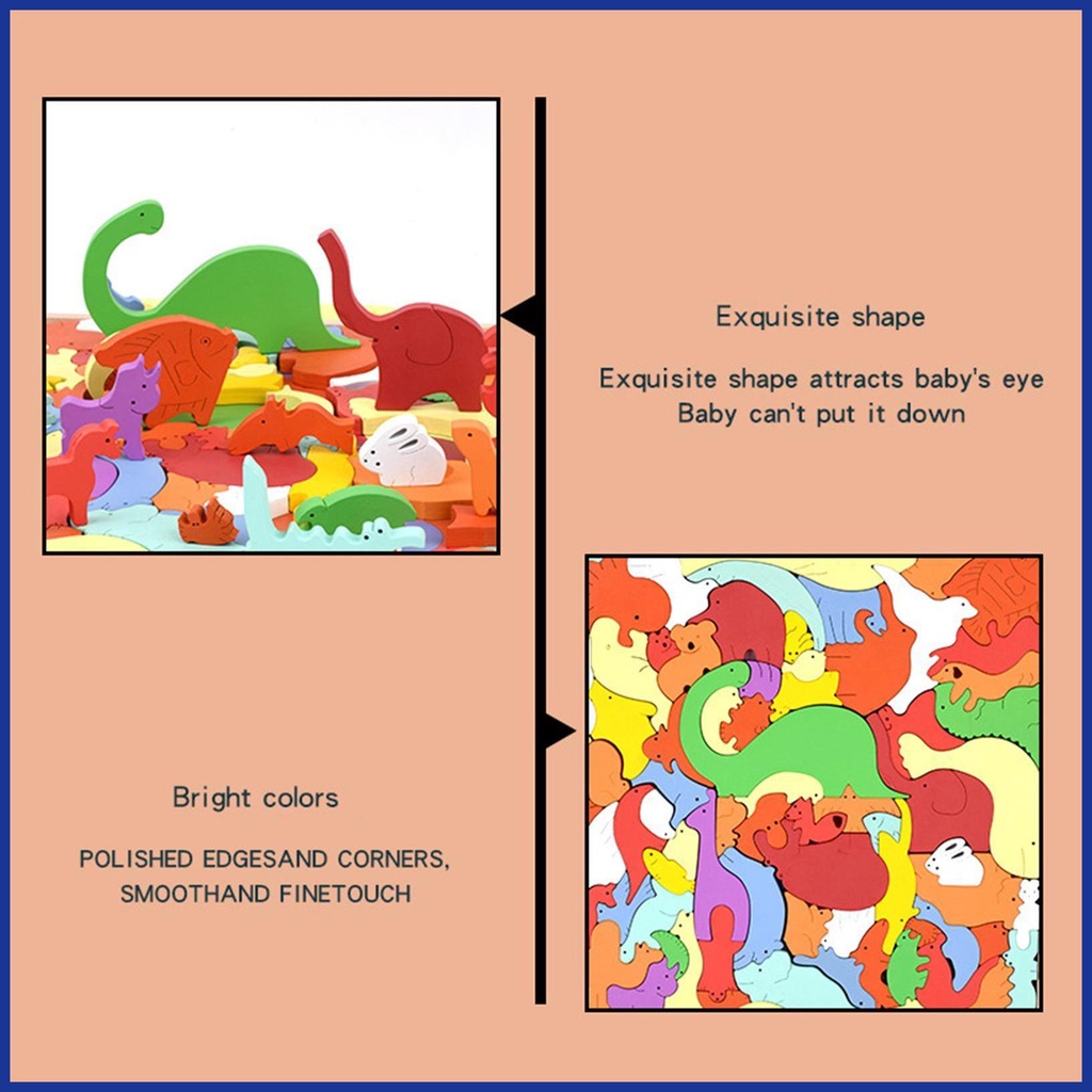 Mới Bộ Xếp Hình 3D Hình Động Vật Cho Bé