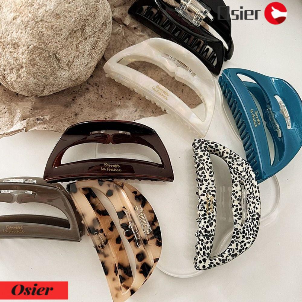 OSIER1 Kẹp Tóc Càng Cua Rỗng Phong Cách Hàn Quốc 1 Cái