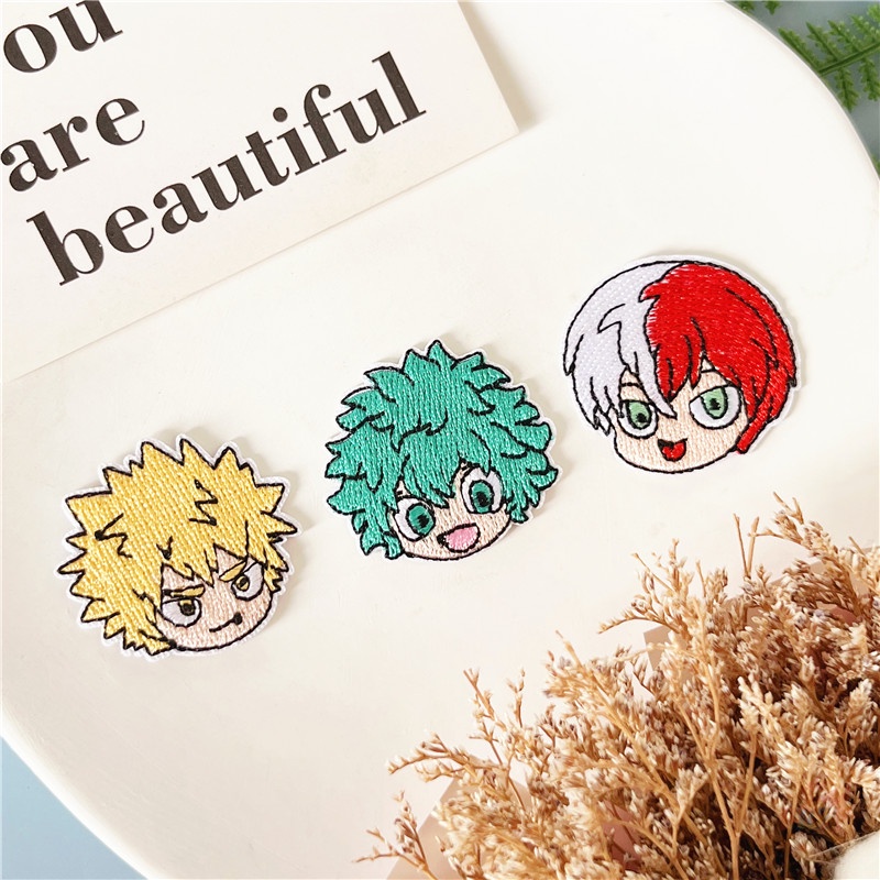 ☸ Sticker Ủi Thêu Hình Anime My Hero Academia ☸ 1 Sticker Ủi Thêu Hình Huy Hiệu
