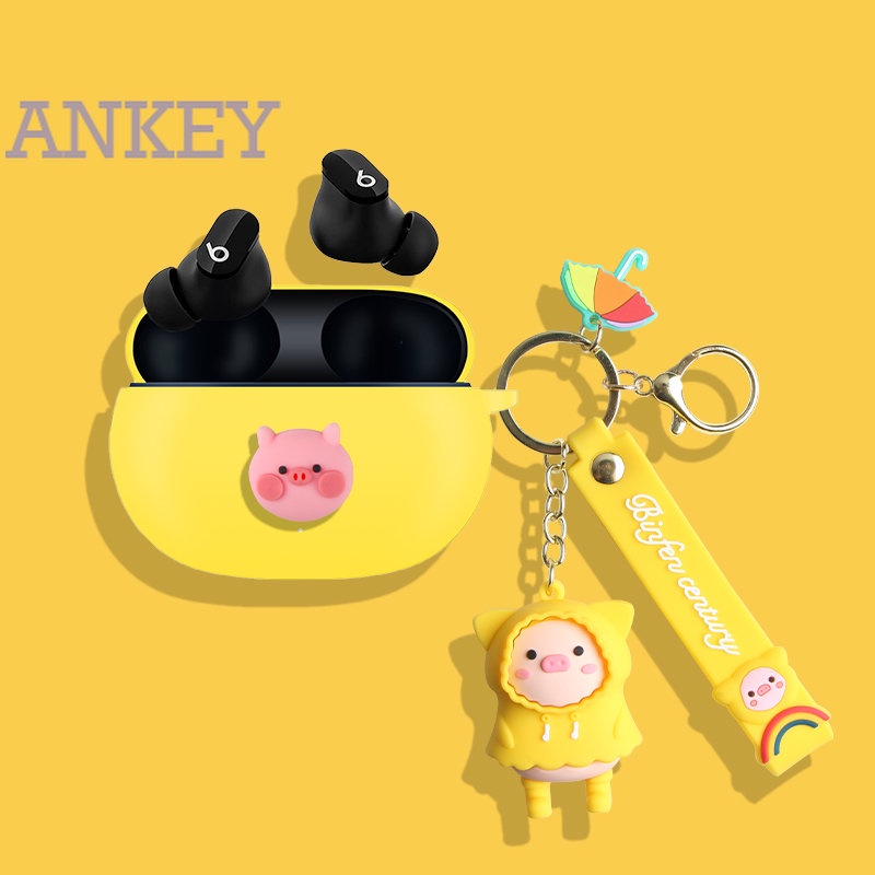 For Beats Studio Buds+ Case Protective Buds + Cute Cartoon Cover Bluetooth Earphone Shell Accessories TWS Headphone Portable