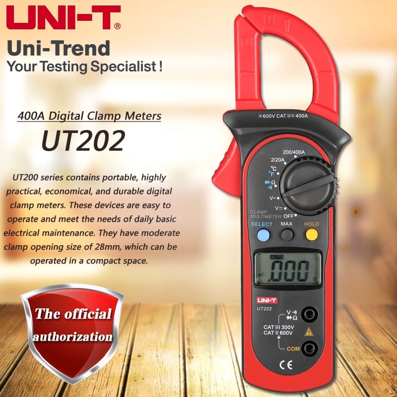 Đồng hồ vạn năng Uni-T UT201+ - Ampe kìm / Kẹp dòng Uni-T UT201+ / Kìm kẹp dòng điện Uni-T UT201+ cao cấp