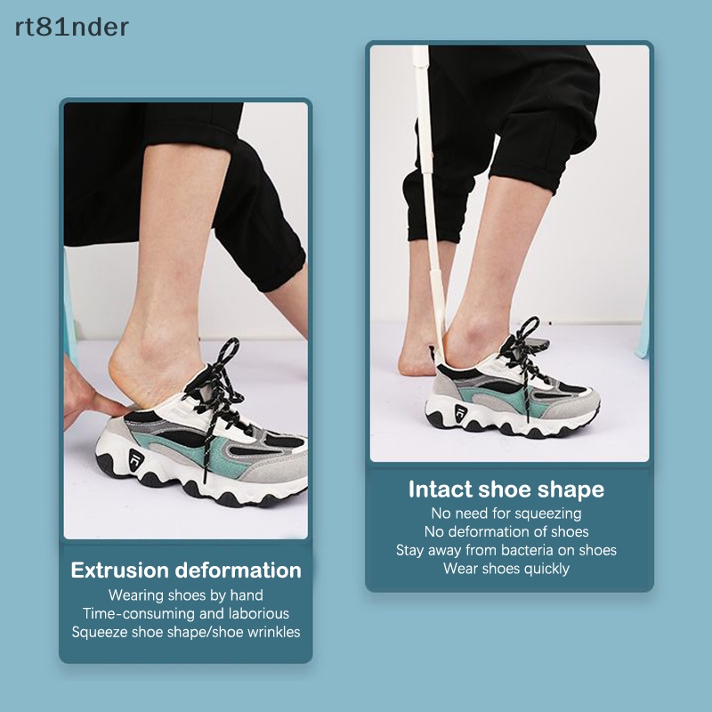 Rt Dụng Cụ Kéo Dài Tháo Giày Ba Bánh Răng Có Thể Điều Chỉnh Độ Dài Nhỏ Gọn Có Thể Gập Lại