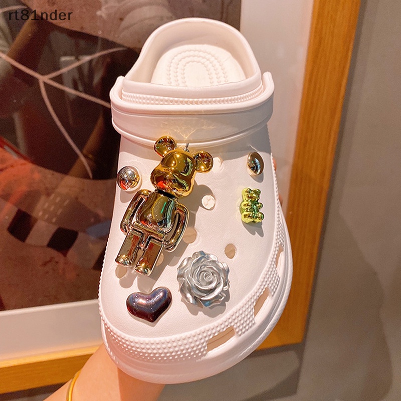 Rt 1 Bộ Phụ Kiện Trang Trí Giày Hình Giày Croc Hoạt Hình Dễ Thương Có Thể Tháo Rời DIY Làm Quà Tặng Lễ Hội Cho Bé n