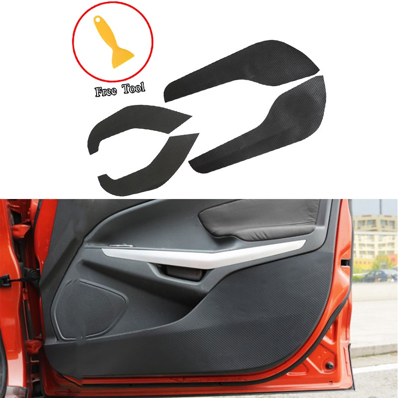 Miếng Dán Bảo Vệ Bảng Điều Khiển Cửa Xe Hơi Bằng Sợi Carbon Cho Ford Ecosport 2013-2020