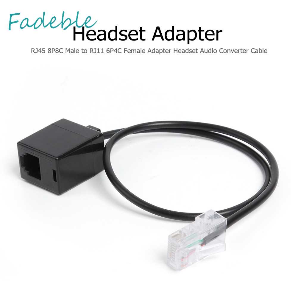 Cáp ChuyểN ĐổI Âm Thanh RJ45 8P8C ĐầU CắM Sang Lỗ CắM RJ11 6P4