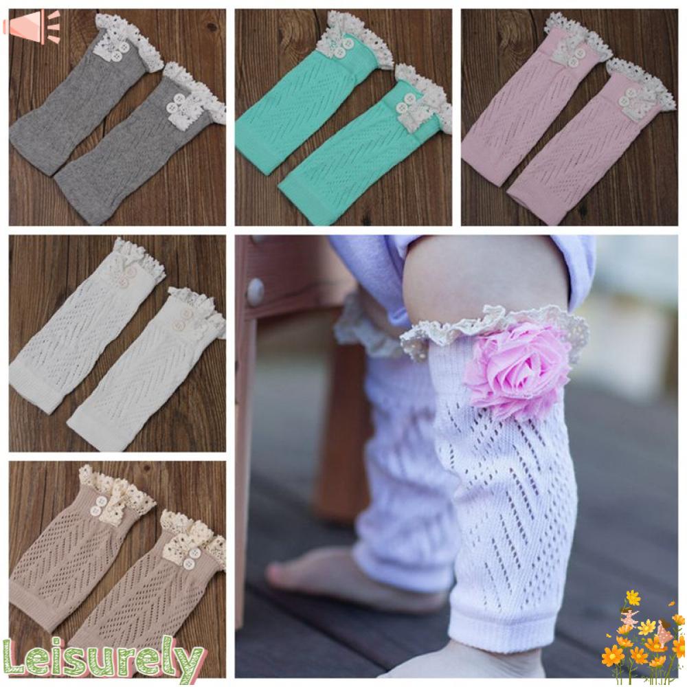 Quần Tất Dệt Kim Dáng Dài Đính Khuy Xinh Xắn Hợp Thời Trang Cho Bé