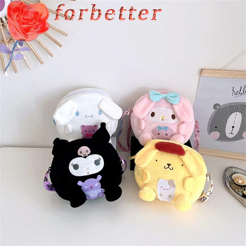 Túi Đeo Chéo Vai Bằng Vải Bông Hình Melody Cinnamoroll Dễ Thương Dành Cho Nữ