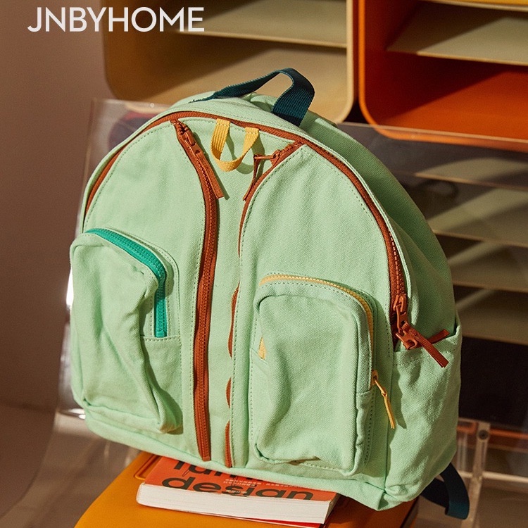 Jnbyhome Jiangnan Ba Lô Đi Học Màu Tương Phản Thời Trang Cao Cấp Giản Dị Hình Nấm
