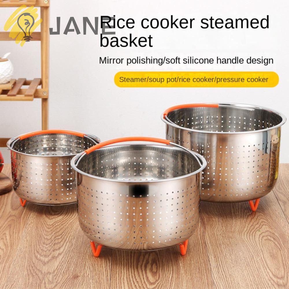 Giỏ Hấp Silicone Kèm Chân Đế Tiện Dụng