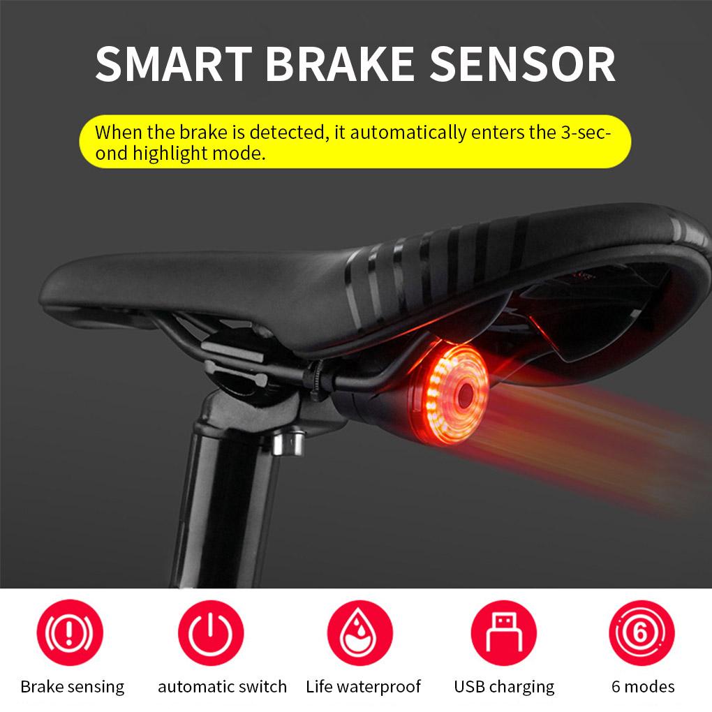 Đèn Hậu Cảnh Báo An Toàn Chống Thấm Nước Có Thể Sạc Lại Cho Xe Đạp