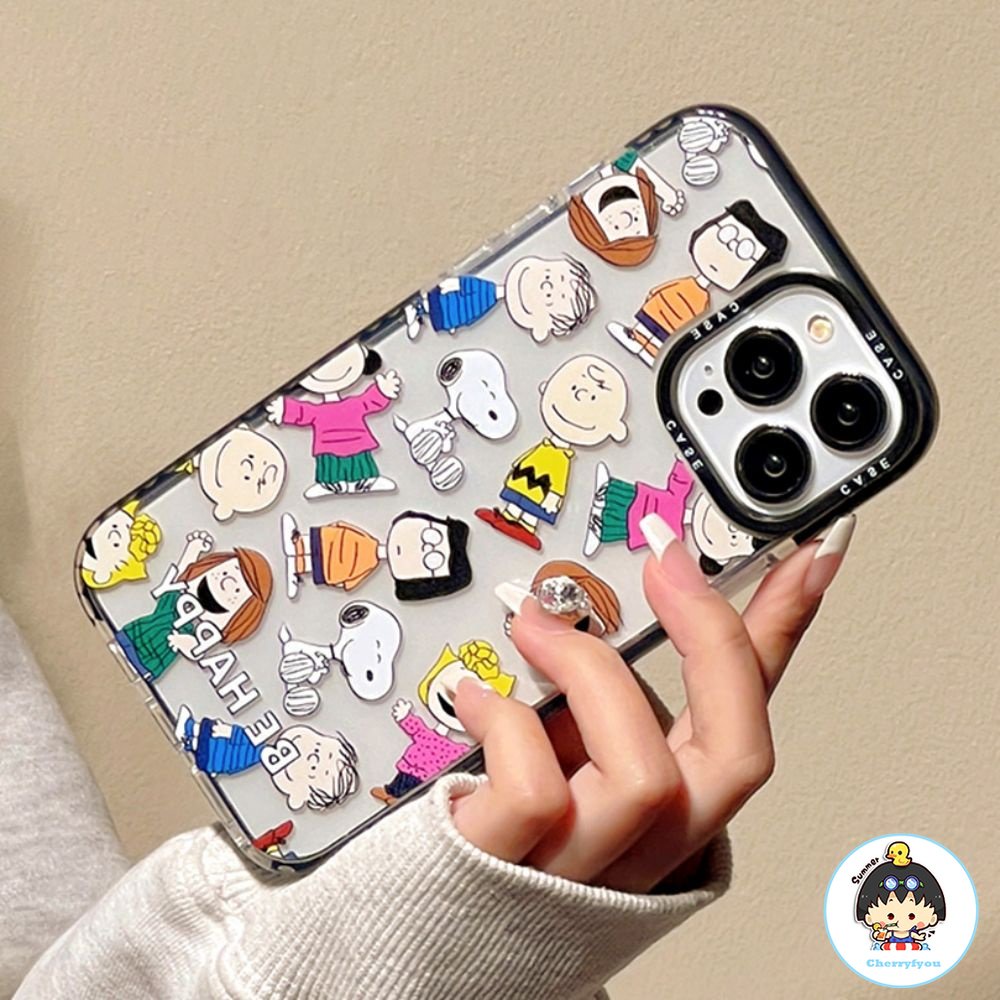Ốp Điện Thoại TPU Mềm Trong Suốt Chống Sốc In Hình Snoopy Dễ Thương Cho IPhone 11 12 13 14 Pro Max
