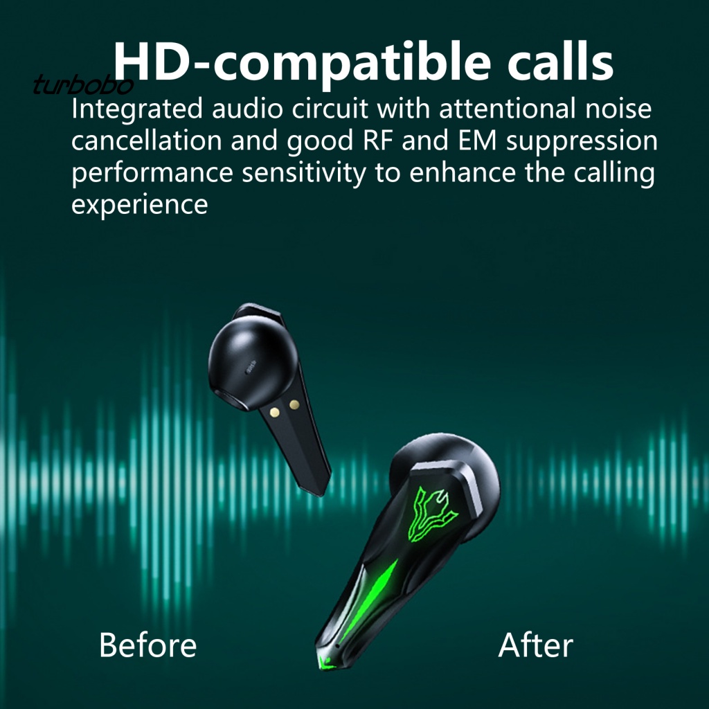 Tai Nghe Nhét Trong Không Dây Bluetooth 5.1 Có Màn Hình Kỹ Thuật Số Và Phụ Kiện