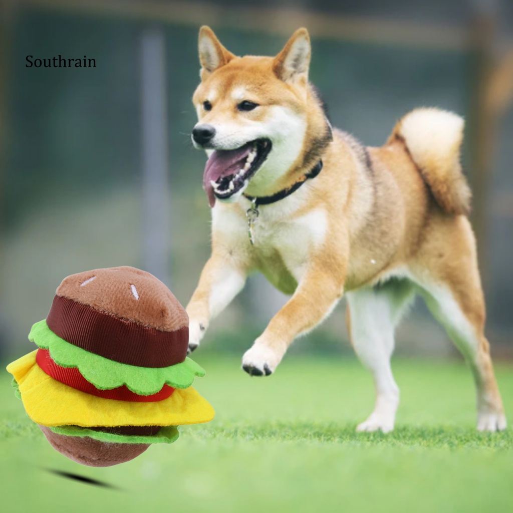 Đồ Chơi Nhai Gặm Hình Hamburger Không Mùi Đa Năng Cho Cún Cưng