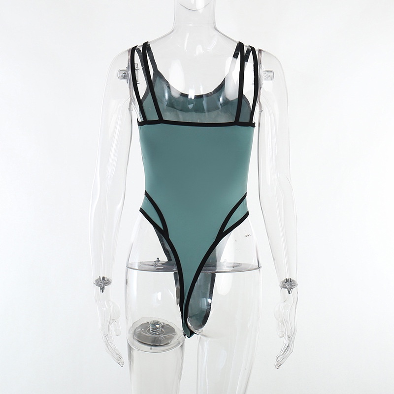 Bộ Áo Liền Quần Dáng Ôm In Chữ Thời Trang Cho Bạn Gái