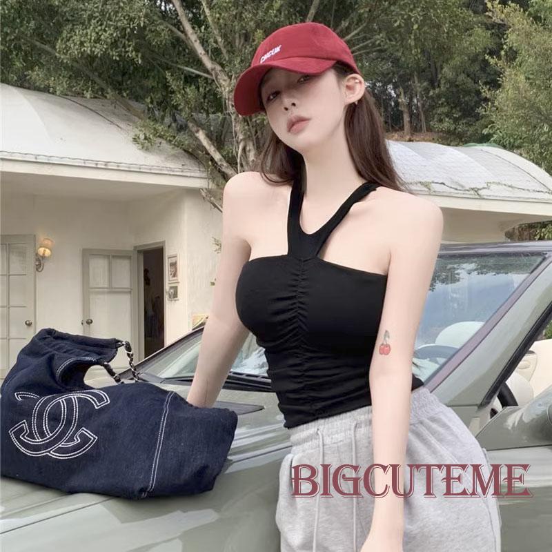 Áo Croptop Sát Nách Màu Sắc Thời Trang Mùa Hè Quyến Rũ Cho Nữ