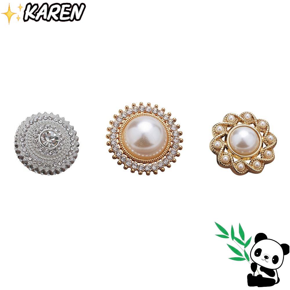 Kim Loại KAREN|Nút Áo May Vá Thủ Công Chất Lượng Cao