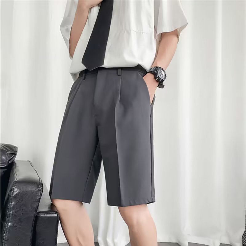 Quần Short Thể Thao Màu Đen Dáng Suông Năng Động Thời Trang Hè Cho Nam Phong Cách Hàn Quốc