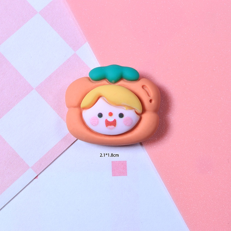 Set 10 Phụ Kiện Trang Trí Điện Thoại Hình Trái Cây Hoạt Hình Dễ Thương DIY