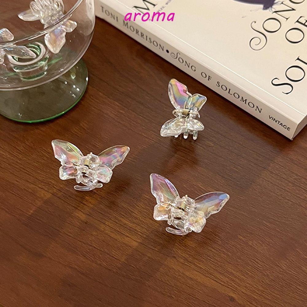 Kẹp Tóc Trong Suốt Màu Laser Phong Cách Hàn Quốc Dễ Phối Đồ Thời Trang Cho Bé Gái