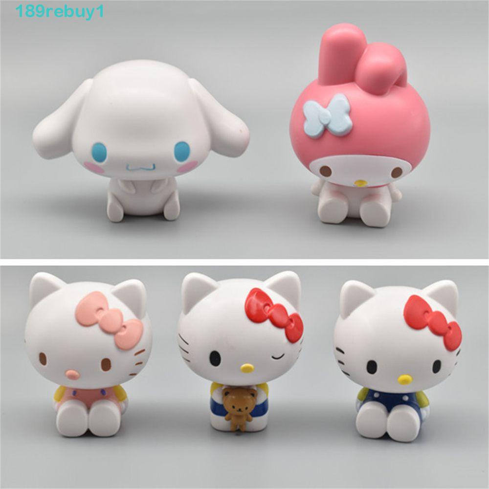 1 Mô Hình Chú Mèo Cinnamoroll Trang Trí Bánh Kem Bằng PVC