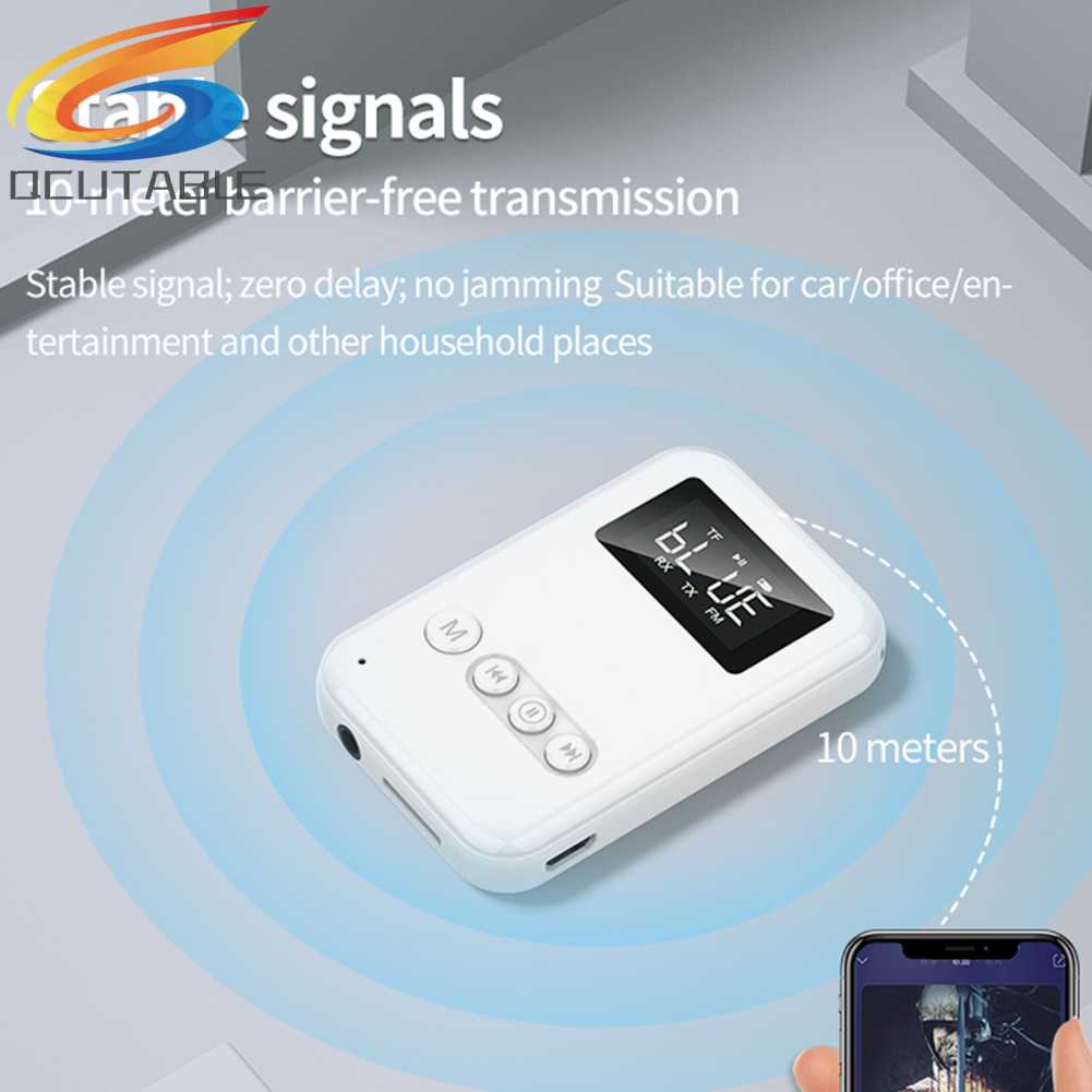 Bộ Thu Tín Hiệu Bluetooth 5.0 Có Màn Hình LED HD Cho Loa