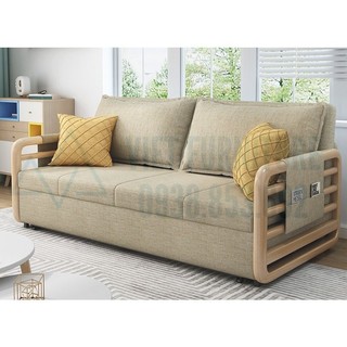 Giường sofa thông minh gấp gọn thành ghế sofa, giường ngủ, sofa giường kéo,tặng kèm đệm và gối