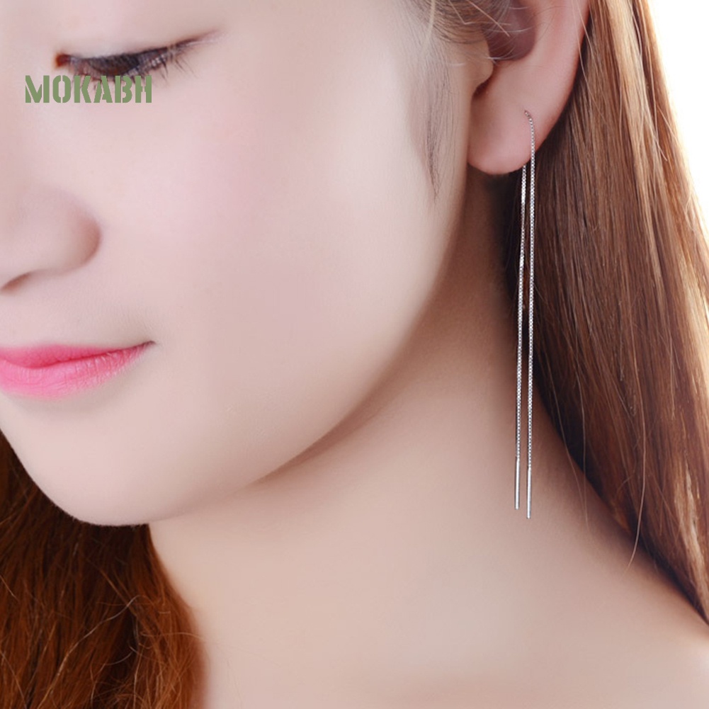 1 Bông Tai Dây Xích Dáng Dài Thời Trang Cho Nữ