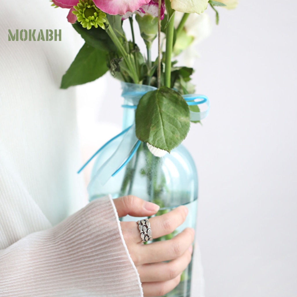 [Mới] Nhẫn Hở Bằng Kim Loại Trơn Màu Bạc Hình Cá Dễ Thương Không Gây Dị Ứng Có Thể Điều Chỉnh Làm Quà Tặng Sinh Nhật