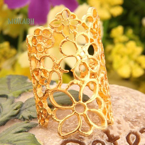 Nhẫn Hợp Kim Dạng Hở Hình Hoa Thời Trang Có Thể Điều Chỉnh Cho Nữ