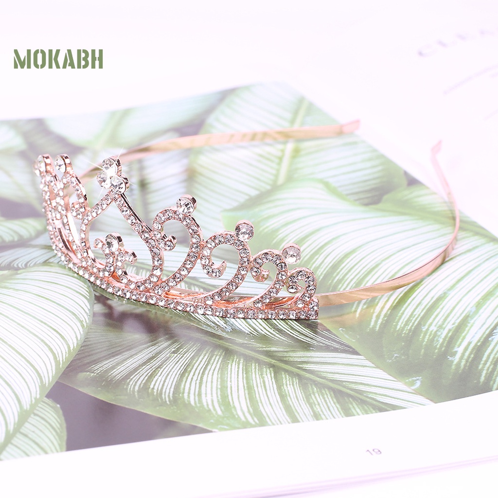 Vương Miện Hợp Kim Rỗng Hình Trái Tim Trang Trí Lễ Hội Cho Bé