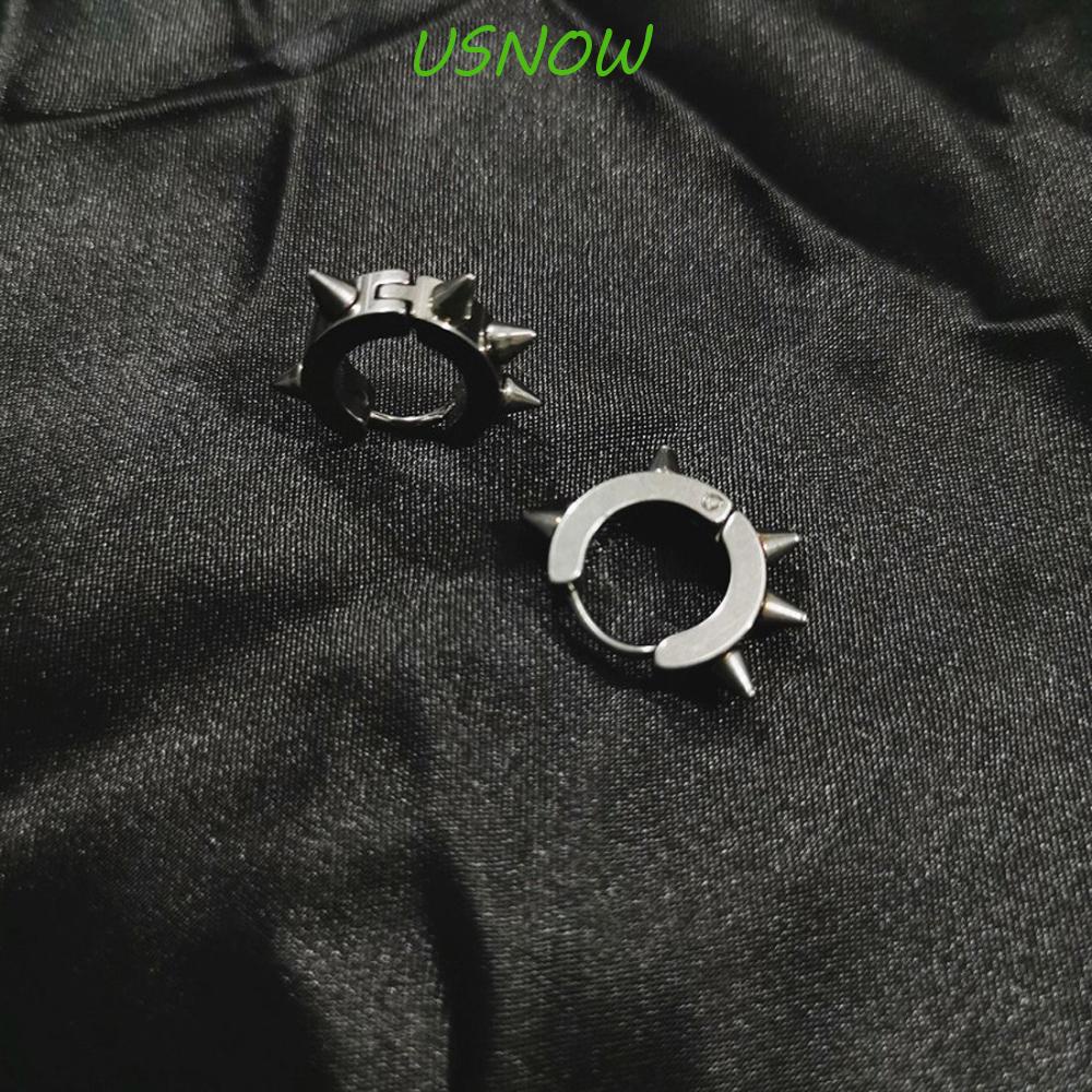 Khuyên Kẹp Vành Tai Hình Còng Tròn Không Xỏ Lỗ Phong Cách Punk Cổ Điển