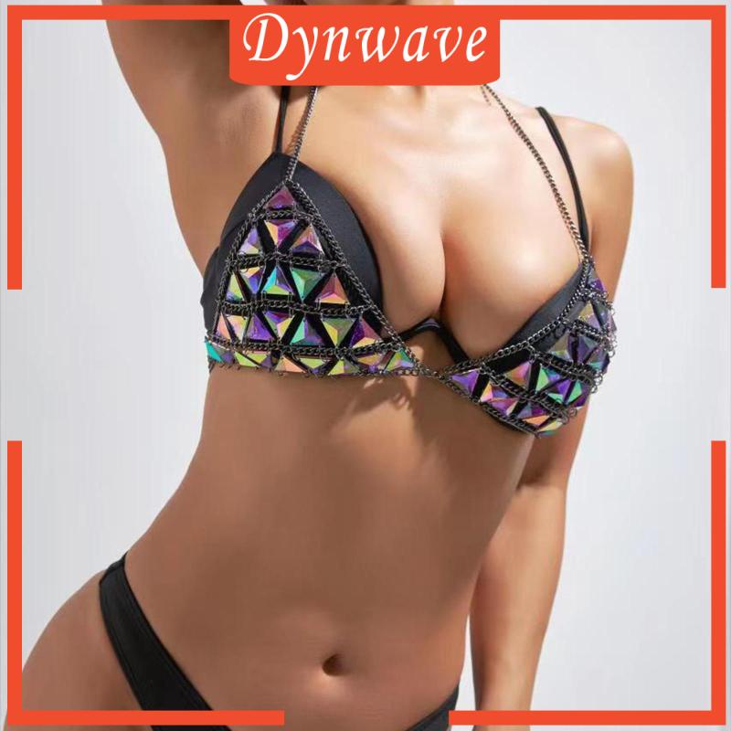 Áo Ngực Đính Kim Sa Lấp Lánh Phong Cách Bohemian Thời Trang Quyến Rũ Cho Nữ