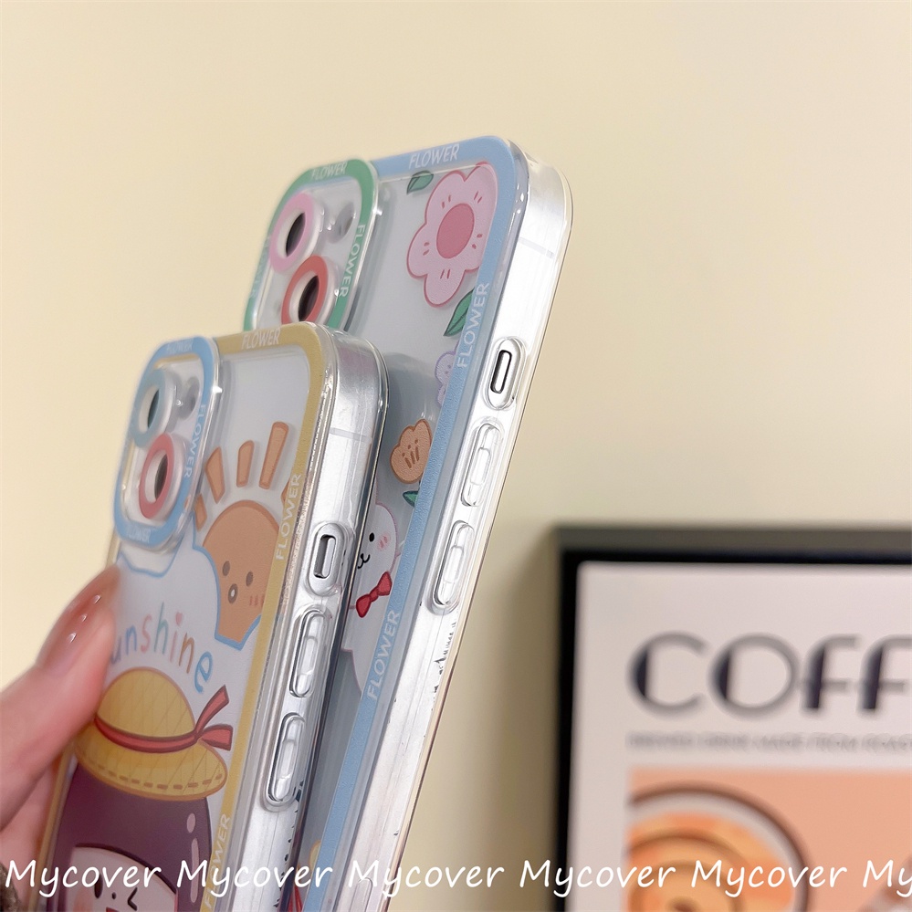 Ốp Điện Thoại Silicon Họa Tiết Hoạt Hình Cô Gái Dễ Thương Cho iPhone 11 12 13 14 Pro Max X Xr Xs 8 7 6 Plus SE 2020