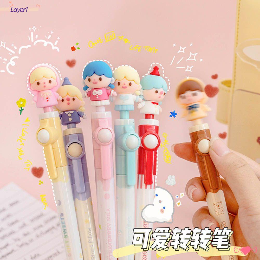 Bút Gel LAYOR1 Họa Tiết Hoạt Hình Sáng Tạo