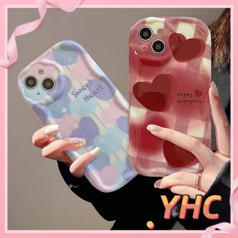 Ốp Lưng iPhone Vỏ mềm chống rung gợn sóng hình trái tim Cho Iphone 6 / 6S / 6splus / se / 7 / 7plus / 8 / 8plus / X / xs / xsmax / 11 / 12 / 13 / 14 / Plus / pro / pro max-207
