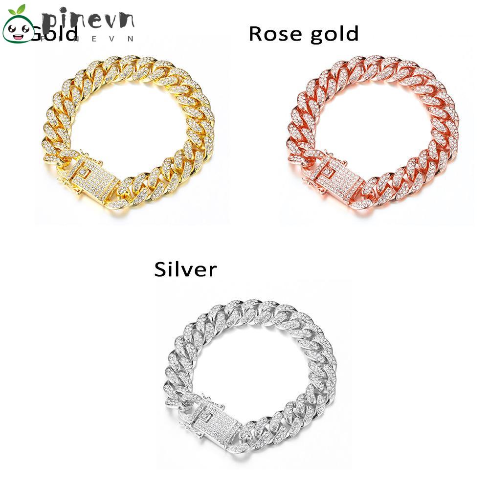 PINEVN Vòng Tay Thời Trang Đường Kính 12mm Phong Cách Hip Hop