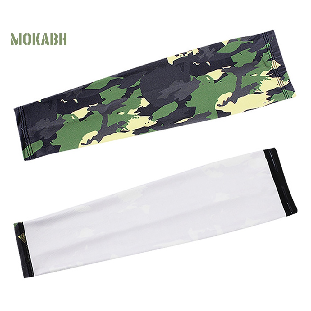 Set 2 Cặp Găng Tay Chống Nắng Và Tia UV Họa Tiết Rằn Ri Phong Cách Thể Thao Cho Nam Và Nữ