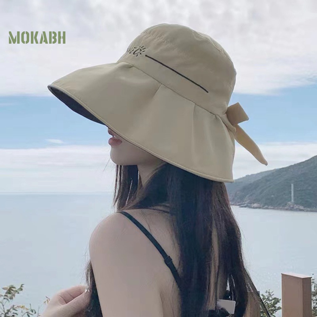 Nón Tai Bèo Vành Rộng Mềm Mại Chống Gió Thời Trang Mùa Hè Cho Nữ