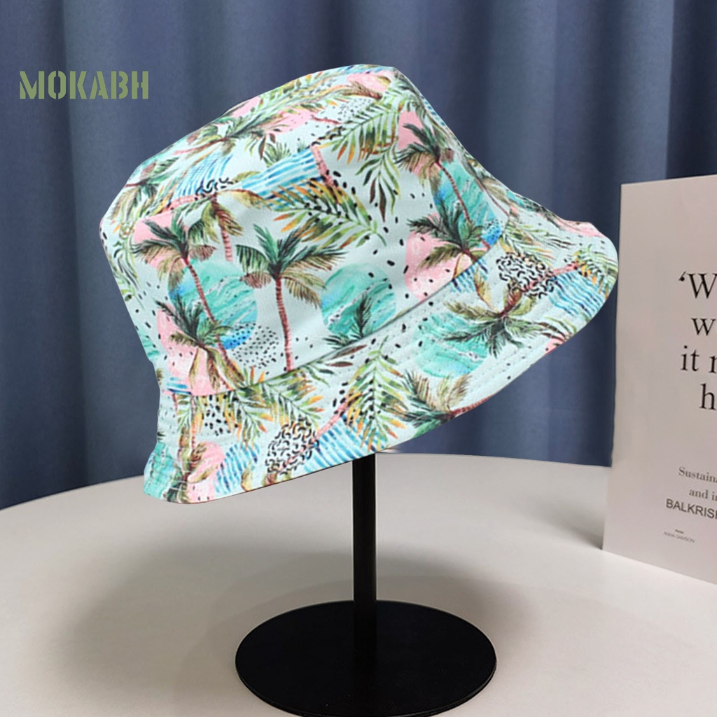 Nón Tai Bèo Hai Mặt In Họa Tiết Hoa Phong Cách Vintage Dành Cho Nam Nữ