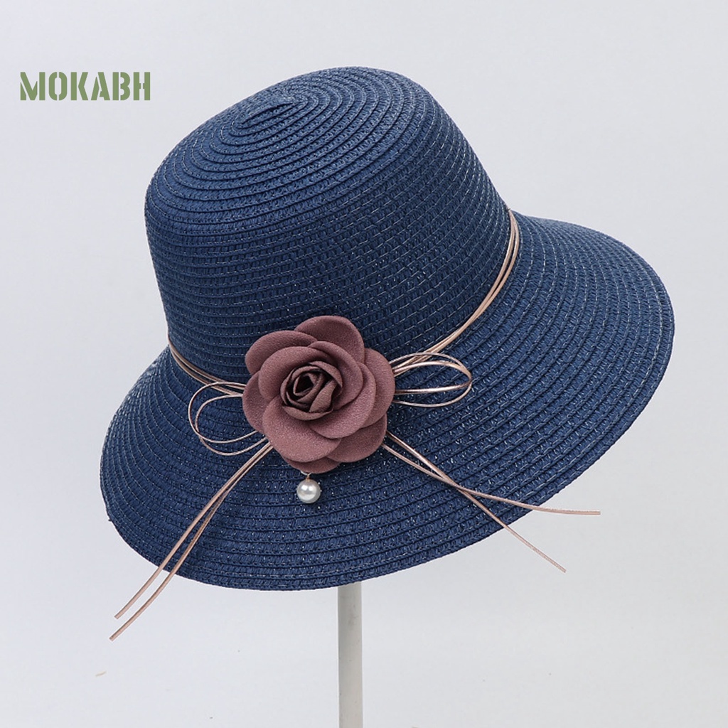 Nón Cối Màu Trơn Chống Tia UV Phong Cách Hàn Quốc Thời Trang Mùa Hè Cho Nữ