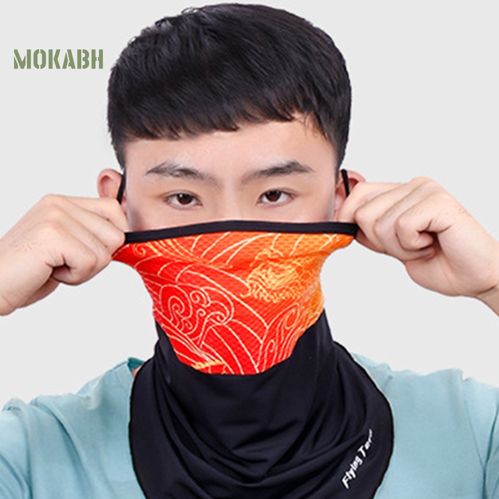 [Mok Abh] Khăn Choàng Cổ Co Giãn Nhanh Khô Thiết Kế Thời Trang Dùng Khi Chạy Xe Đạp Vào Mùa Hè