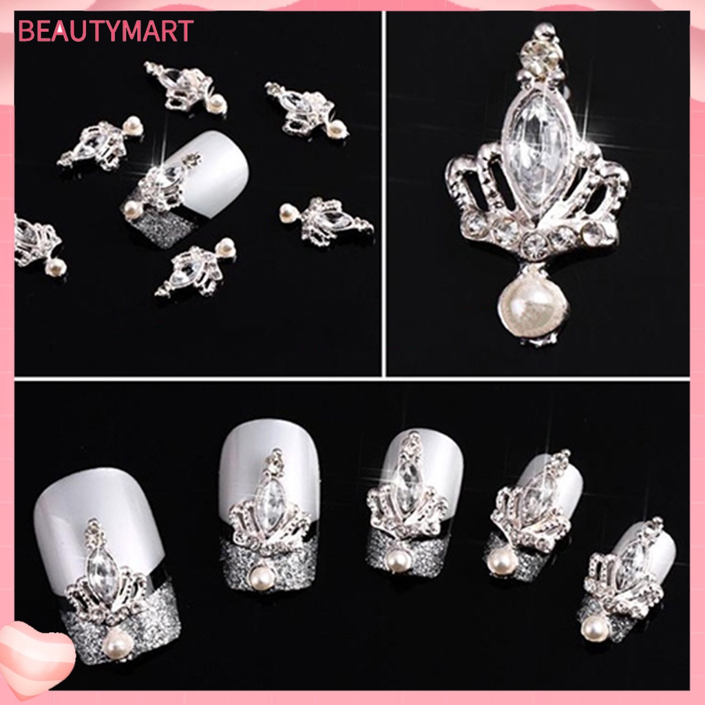 Bộ 10 HạT ĐíNh Trang Trí MóNg HìNh Vương MiệN 3D