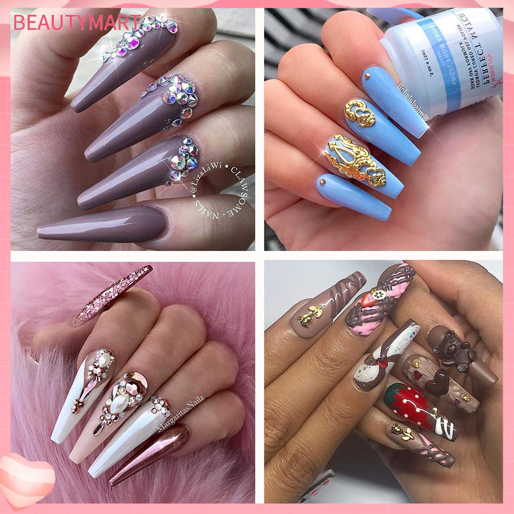 Bộ 500 Móng Tay Giả Trong Suốt Nhiều Kích Cỡ Cho Nữ